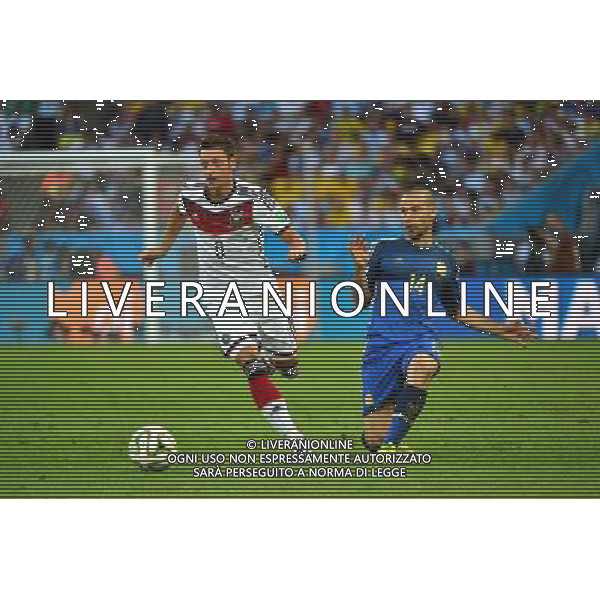 Javier MASCHERANO / Mesut OZIL - 13.07.2014 - Argentine / Allemagne - Finale Coupe du Monde 2014 -Rio de Janeiro- Photo : Dave Winter / Icon Sport /Agenzia Aldo Liverani sas - ITALY ONLY - Germania - Argentina Finale FIFA World Cup Brasile 2014 Rio de Janeiro - 13.07.2014