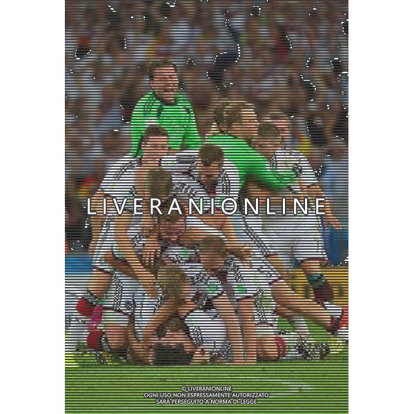 Joie Allemagne - Champion du Monde - 13.07.2014 - Argentine / Allemagne - Finale Coupe du Monde 2014 -Rio de Janeiro- Photo : Dave Winter / Icon Sport /Agenzia Aldo Liverani sas - ITALY ONLY - Germania - Argentina Finale FIFA World Cup Brasile 2014 Rio de Janeiro - 13.07.2014