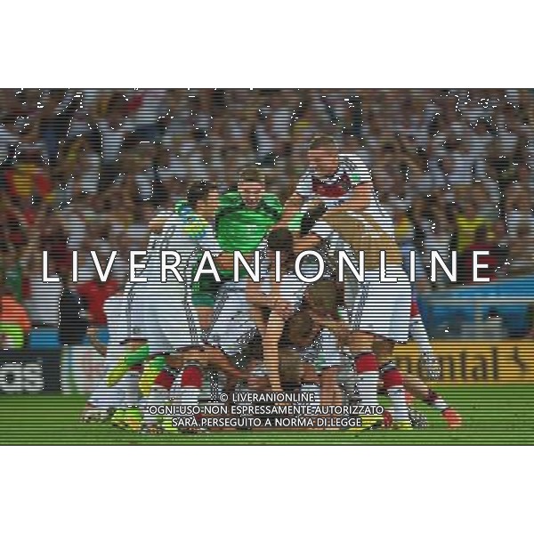 Joie Allemagne - Champion du Monde - 13.07.2014 - Argentine / Allemagne - Finale Coupe du Monde 2014 -Rio de Janeiro- Photo : Dave Winter / Icon Sport /Agenzia Aldo Liverani sas - ITALY ONLY - Germania - Argentina Finale FIFA World Cup Brasile 2014 Rio de Janeiro - 13.07.2014