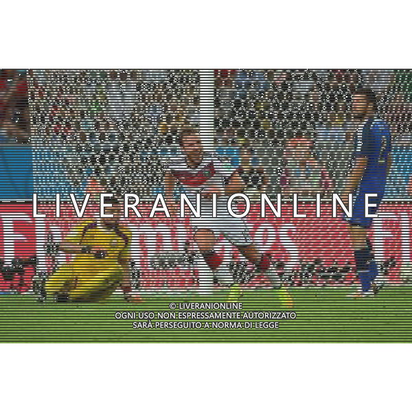 Joie Mario GOTZE - 13.07.2014 - Argentine / Allemagne - Finale Coupe du Monde 2014 -Rio de Janeiro- Photo : Dave Winter / Icon Sport /Agenzia Aldo Liverani sas - ITALY ONLY - Germania - Argentina Finale FIFA World Cup Brasile 2014 Rio de Janeiro - 13.07.2014