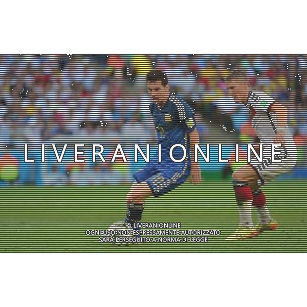 Lionel MESSI / Bastian SCHWEINSTEIGER - 13.07.2014 - Argentine / Allemagne - Finale Coupe du Monde 2014 -Rio de Janeiro- Photo : Dave Winter / Icon Sport /Agenzia Aldo Liverani sas - ITALY ONLY - Germania - Argentina Finale FIFA World Cup Brasile 2014 Rio de Janeiro - 13.07.2014