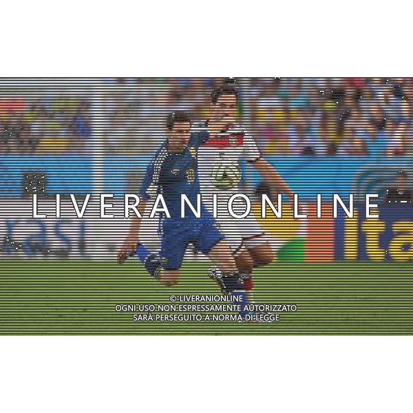 Lionel MESSI / Mats HUMMELS - 13.07.2014 - Argentine / Allemagne - Finale Coupe du Monde 2014 -Rio de Janeiro- Photo : Dave Winter / Icon Sport /Agenzia Aldo Liverani sas - ITALY ONLY - Germania - Argentina Finale FIFA World Cup Brasile 2014 Rio de Janeiro - 13.07.2014