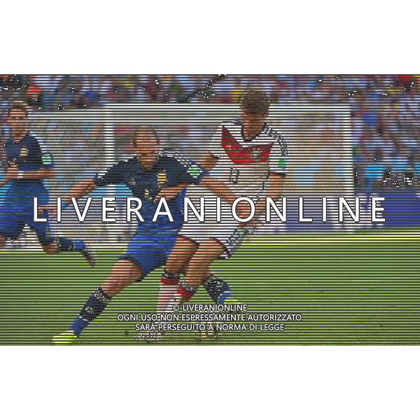 Pablo ZABALETA / Thomas MULLER - 13.07.2014 - Argentine / Allemagne - Finale Coupe du Monde 2014 -Rio de Janeiro- Photo : Dave Winter / Icon Sport /Agenzia Aldo Liverani sas - ITALY ONLY - Germania - Argentina Finale FIFA World Cup Brasile 2014 Rio de Janeiro - 13.07.2014