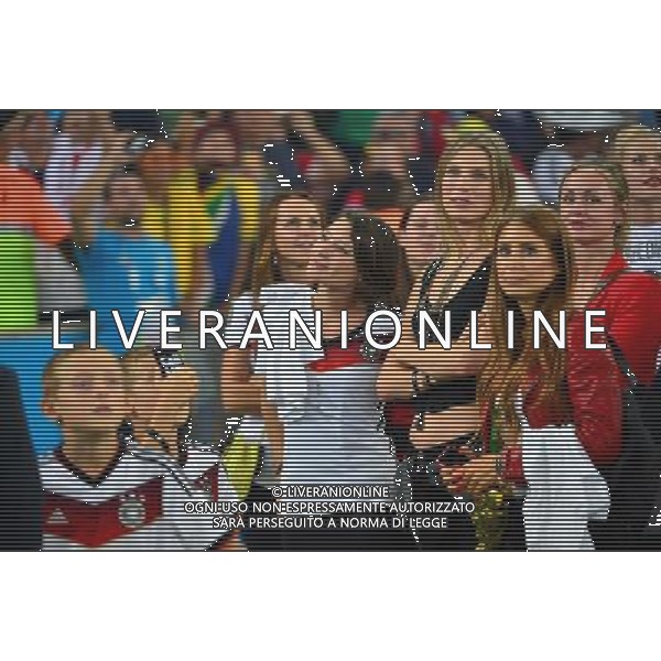 Kathrin GILCH (copine de Manuel NEUER) / Sarah BRANDNER (copine de Bastian SCHWEINSTEIGER) - 13.07.2014 - Argentine / Allemagne - Finale Coupe du Monde 2014 -Rio de Janeiro- Photo : Dave Winter / Icon Sport /Agenzia Aldo Liverani sas - ITALY ONLY - Germania - Argentina Finale FIFA World Cup Brasile 2014 Rio de Janeiro - 13.07.2014