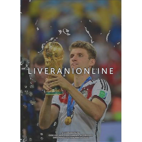 Victoire Allemagne - Champion du Monde - Thomas MULLER - 13.07.2014 - Argentine / Allemagne - Finale Coupe du Monde 2014 -Rio de Janeiro- Photo : Dave Winter / Icon Sport /Agenzia Aldo Liverani sas - ITALY ONLY - Germania - Argentina Finale FIFA World Cup Brasile 2014 Rio de Janeiro - 13.07.2014