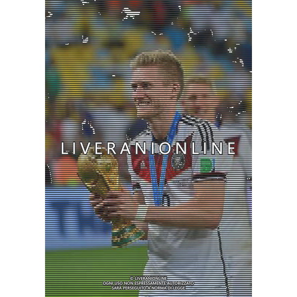 Victoire Allemagne - Champion du Monde - Andre SCHURRLE - 13.07.2014 - Argentine / Allemagne - Finale Coupe du Monde 2014 -Rio de Janeiro- Photo : Dave Winter / Icon Sport /Agenzia Aldo Liverani sas - ITALY ONLY - Germania - Argentina Finale FIFA World Cup Brasile 2014 Rio de Janeiro - 13.07.2014
