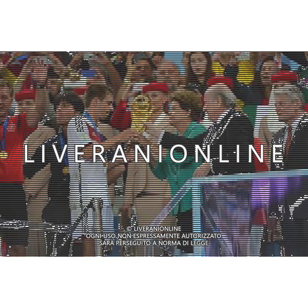 Victoire Allemagne - Philipp LAHM / Dilma ROUSSEFF / Sepp BLATTER - 13.07.2014 - Argentine / Allemagne - Finale Coupe du Monde 2014 -Rio de Janeiro- Photo : Dave Winter / Icon Sport /Agenzia Aldo Liverani sas - ITALY ONLY - Germania - Argentina Finale FIFA World Cup Brasile 2014 Rio de Janeiro - 13.07.2014