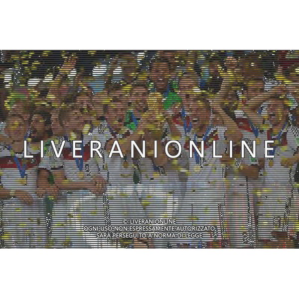 Victoire Allemagne - Champion du Monde - Lukas PODOLSKI - 13.07.2014 - Argentine / Allemagne - Finale Coupe du Monde 2014 -Rio de Janeiro- Photo : Dave Winter / Icon Sport /Agenzia Aldo Liverani sas - ITALY ONLY - Germania - Argentina Finale FIFA World Cup Brasile 2014 Rio de Janeiro - 13.07.2014