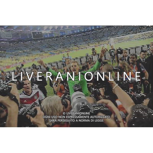 Victoire Allemagne - Champion du Monde - Manuel NEUER- 13.07.2014 - Argentine / Allemagne - Finale Coupe du Monde 2014 -Rio de Janeiro- Photo : Dave Winter / Icon Sport /Agenzia Aldo Liverani sas - ITALY ONLY - Germania - Argentina Finale FIFA World Cup Brasile 2014 Rio de Janeiro - 13.07.2014