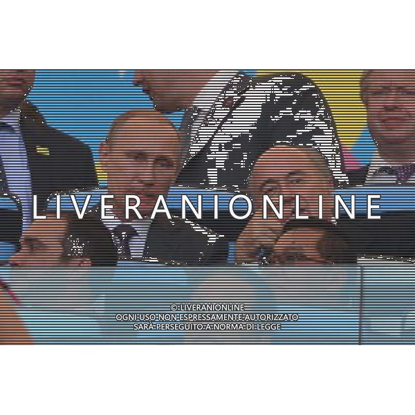 Vladimir Poutine / Sepp BLATTER - 13.07.2014 - Allemagne / Argentine - Finale de la Coupe du Monde 2014 Photo : Dave Winter / Icon Sport /Agenzia Aldo Liverani sas - ITALY ONLY - Germania - Argentina Finale FIFA World Cup Brasile 2014 Rio de Janeiro - 13.07.2014