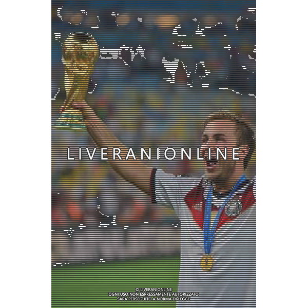 Allemagne Champion du Monde / Mario GOTZE - 13.07.2014 - Allemagne / Argentine - Finale de la Coupe du Monde 2014 Photo : Dave Winter / Icon Sport *** Local Caption *** /Agenzia Aldo Liverani sas - ITALY ONLY - Germania - Argentina Finale FIFA World Cup Brasile 2014 Rio de Janeiro - 13.07.2014â€¨ *** Local Caption *** /Agenzia Aldo Liverani sas - ITALY ONLY - Germania - Argentina Finale FIFA World Cup Brasile 2014 Rio de Janeiro - 13.07.2014â€¨