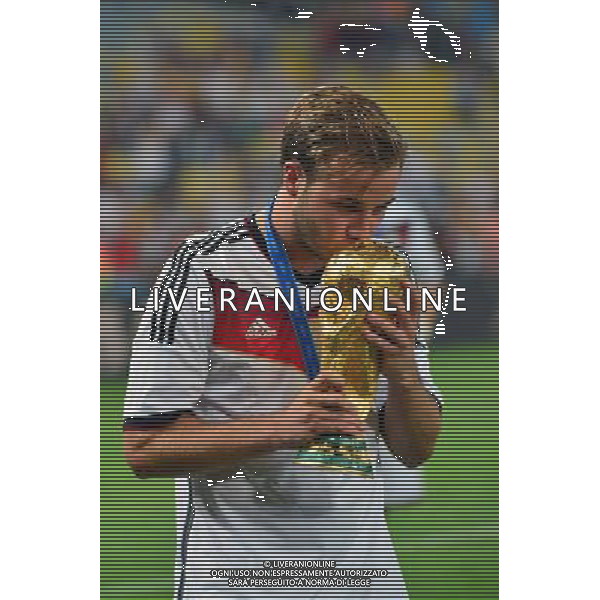 Allemagne Champion du Monde / Mario GOTZE - 13.07.2014 - Allemagne / Argentine - Finale de la Coupe du Monde 2014 Photo : Dave Winter / Icon Sport *** Local Caption *** /Agenzia Aldo Liverani sas - ITALY ONLY - Germania - Argentina Finale FIFA World Cup Brasile 2014 Rio de Janeiro - 13.07.2014â€¨ *** Local Caption *** /Agenzia Aldo Liverani sas - ITALY ONLY - Germania - Argentina Finale FIFA World Cup Brasile 2014 Rio de Janeiro - 13.07.2014â€¨