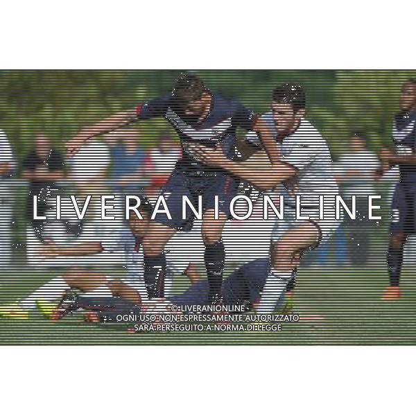 Emiliano SALA / Gautier LLORIS - 12.07.2014 - Bordeaux / Nice - match de preparation - Ligue 1 -Divonne les Bains Photo : Jean Paul Thomas / Icon Sport /Agenzia Aldo Liverani sas - ITALY ONLY - EDITORIAL USE ONLY