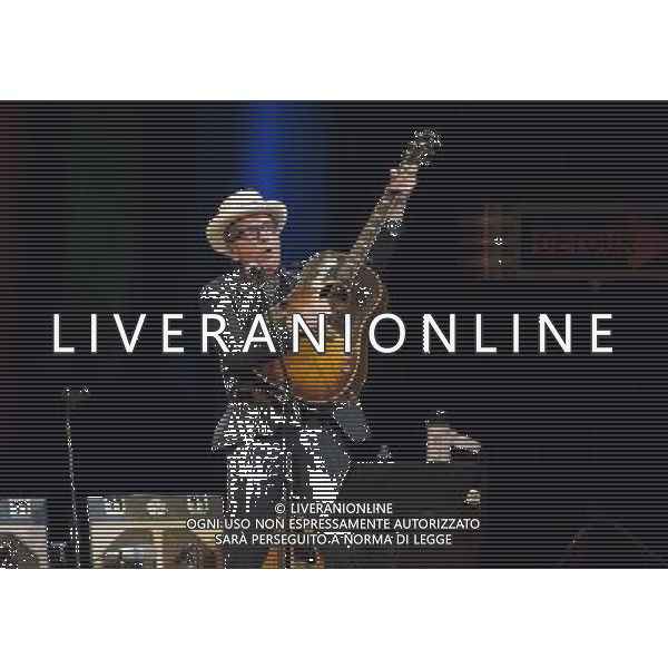 Elvis Costello performing at Manchester Bridgewater Hall, England on 14th July 2014. AG ALDO LIVERANI SAS ONLY ITALY