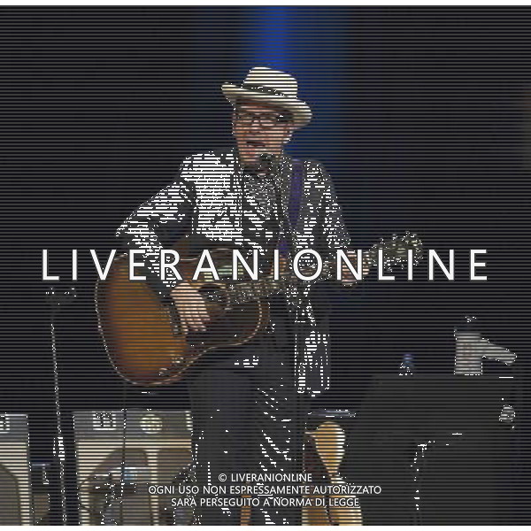 Elvis Costello performing at Manchester Bridgewater Hall, England on 14th July 2014. AG ALDO LIVERANI SAS ONLY ITALY