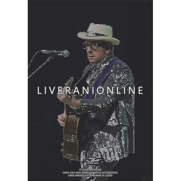 Elvis Costello performing at Manchester Bridgewater Hall, England on 14th July 2014. AG ALDO LIVERANI SAS ONLY ITALY