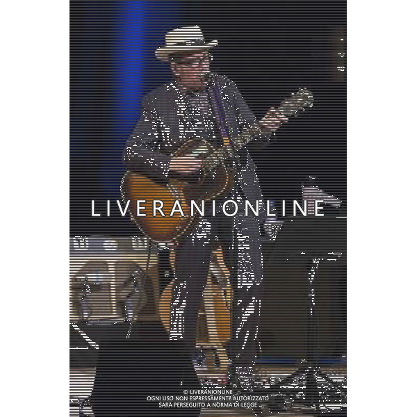 Elvis Costello performs at the Bridgewater Hall, Manchester, England, 14th July 2014. AG ALDO LIVERANI SAS ONLY ITALY