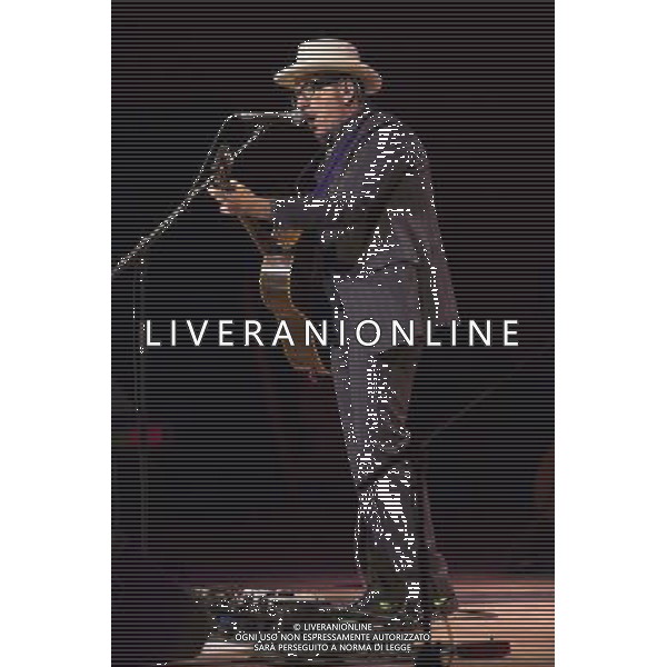 Elvis Costello performs at the Bridgewater Hall, Manchester, England, 14th July 2014. AG ALDO LIVERANI SAS ONLY ITALY