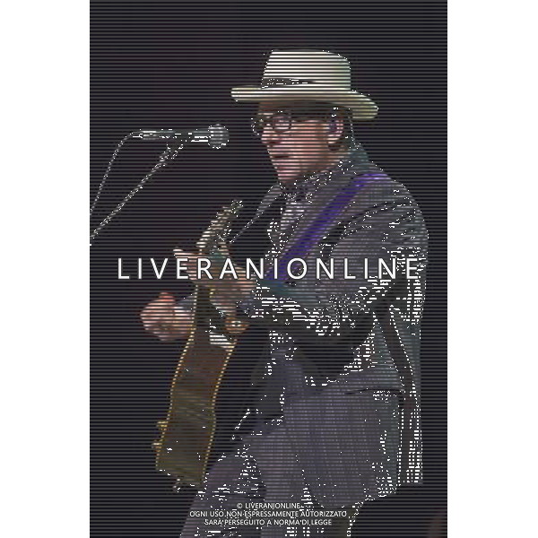 Elvis Costello performs at the Bridgewater Hall, Manchester, England, 14th July 2014. AG ALDO LIVERANI SAS ONLY ITALY
