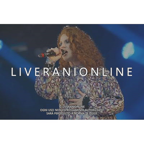 English singer-songwriter Jess Glynne (born Jessica Hannah \'Jess\' Glynne) opens for Kelis at Somerset House, London, England, UK on Monday 14th July 2014 as part of the Somerset House Summer Series of Concerts. The singer has appeared on Clean Bandit\'s #1 Single single \'Rather Be\'. AG ALDO LIVERANI SAS ONLY ITALY