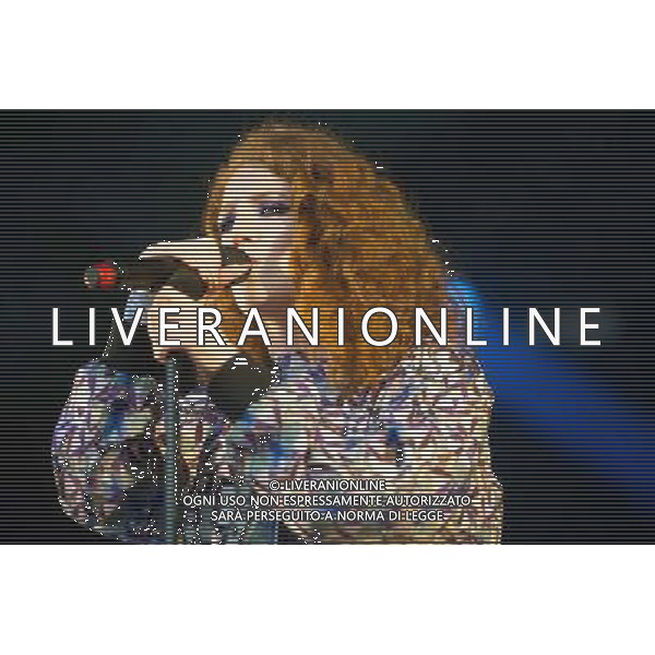English singer-songwriter Jess Glynne (born Jessica Hannah \'Jess\' Glynne) opens for Kelis at Somerset House, London, England, UK on Monday 14th July 2014 as part of the Somerset House Summer Series of Concerts. The singer has appeared on Clean Bandit\'s #1 Single single \'Rather Be\'. AG ALDO LIVERANI SAS ONLY ITALY
