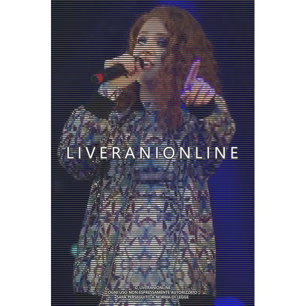 English singer-songwriter Jess Glynne (born Jessica Hannah \'Jess\' Glynne) opens for Kelis at Somerset House, London, England, UK on Monday 14th July 2014 as part of the Somerset House Summer Series of Concerts. The singer has appeared on Clean Bandit\'s #1 Single single \'Rather Be\'. AG ALDO LIVERANI SAS ONLY ITALY