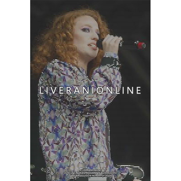 English singer-songwriter Jess Glynne (born Jessica Hannah \'Jess\' Glynne) opens for Kelis at Somerset House, London, England, UK on Monday 14th July 2014 as part of the Somerset House Summer Series of Concerts. The singer has appeared on Clean Bandit\'s #1 Single single \'Rather Be\'. AG ALDO LIVERANI SAS ONLY ITALY