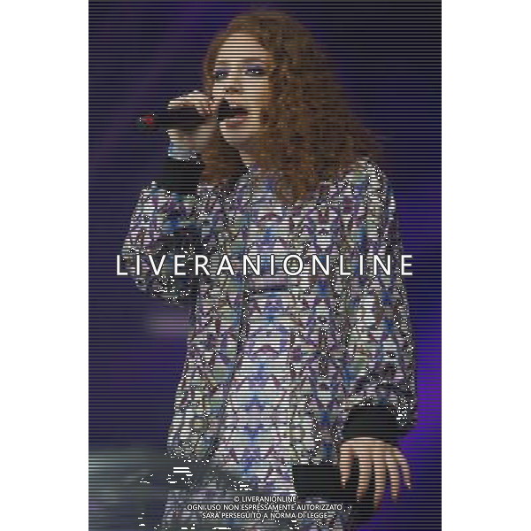 English singer-songwriter Jess Glynne (born Jessica Hannah \'Jess\' Glynne) opens for Kelis at Somerset House, London, England, UK on Monday 14th July 2014 as part of the Somerset House Summer Series of Concerts. The singer has appeared on Clean Bandit\'s #1 Single single \'Rather Be\'. AG ALDO LIVERANI SAS ONLY ITALY