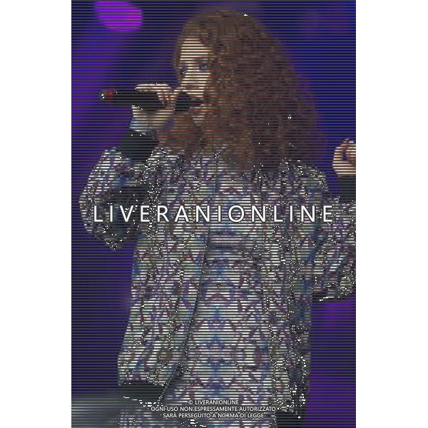 English singer-songwriter Jess Glynne (born Jessica Hannah \'Jess\' Glynne) opens for Kelis at Somerset House, London, England, UK on Monday 14th July 2014 as part of the Somerset House Summer Series of Concerts. The singer has appeared on Clean Bandit\'s #1 Single single \'Rather Be\'. AG ALDO LIVERANI SAS ONLY ITALY