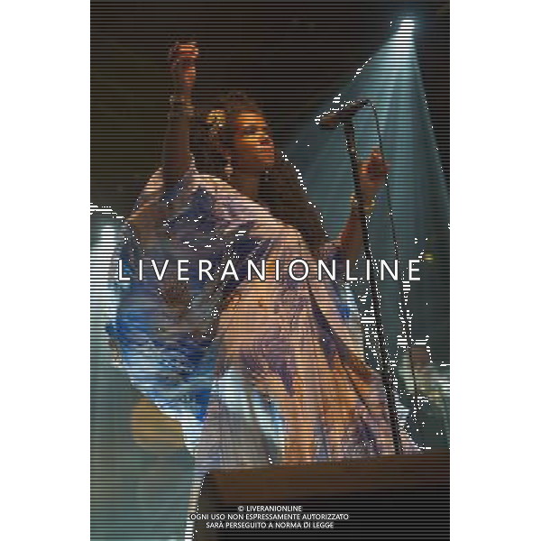 American Singer-songwriter Kelis (born Kelis Rogers) performs at Somerset House, London, England, UK on Monday 14th July 2014 as part of the Somerset House Summer Series of Concerts. AG ALDO LIVERANI SAS ONLY ITALY