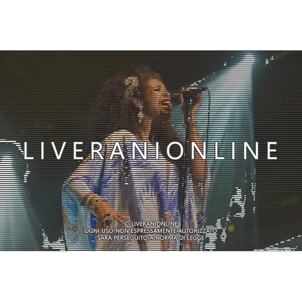 American Singer-songwriter Kelis (born Kelis Rogers) performs at Somerset House, London, England, UK on Monday 14th July 2014 as part of the Somerset House Summer Series of Concerts. AG ALDO LIVERANI SAS ONLY ITALY