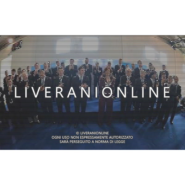 Télam Buenos Aires 14/07/2014 La presidenta Cristina Fernández de Kirchner recibió en el predio de la AFA a los jugadores y plantel técnico de la selección Argentina, tras consagrarse ayer subcampeón de la Copa Mundia Brasil 2014. Foto: Presidencia/Télam/dsl ©PHOTOSHOT/Agenzia Aldo Liverani sas - ITALY ONLY - EDITORIAL USE ONLY - I tifosi accolgono la quadra nazionale di calcio dell\'argentina al loro arrivo, nei pressi della Federcalcio), nella citta\' di Ezeiza, 14 luglio 2014 dopo aver vinto l\'argento alla coppa del mondo FIFA 2014 in Brasile