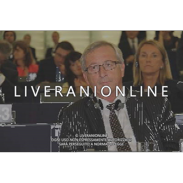 (140715) -- STRASBOURG, July 15, 2014 () -- Jean-Claude Juncker waits for the result of the election at the European Parliament in Strasbourg, France, July 15, 2014. The European Parliament on Tuesday approved former Luxembourg Prime Minister Jean-Claude Juncker as European Commission President by an absolute majority. (/Lu Suyan) (djj) AG ALDO LIVERANI SAS ONLY ITALY