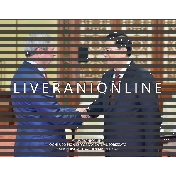(140715) -- BEIJING, July 15, 2014 () -- Zhang Dejiang (R), chairman of the Standing Committee of China\'s National People\'s Congress (NPC), meets with the First Vice President of the Russia State Duma Ivan Melnikov in Beijing, capital of China, July 15, 2014. (/Li Tao) (hdt) AG ALDO LIVERANI SAS ONLY ITALY