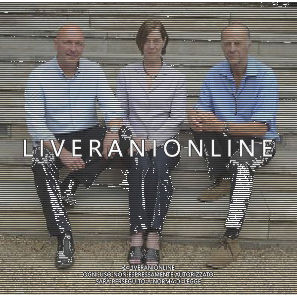 Ice Warriors Sir Ranulph Fiennes Project Patron,Ice Warrior Founder and Explorer Jim McNeill, and Alexandra Shackleton pose at a photocall at the Royal Geographical Society. Expedition Patron (to be announced) the Hon Alexandra Shackleton, Granddaughter of the great explorer Sir Ernest Shackleton - will be announcing that this is Shackleton\'s unfulfilled ambition ©PHOTOSHOT/Agenzia Aldo Liverani sas - ITALY ONLY - EDITORIAL USE ONLY