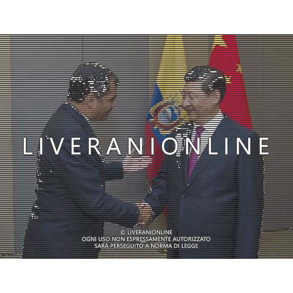 (140716) -- BRASILIA, July 16, 2014 () -- Chinese President Xi Jinping (R) meets with Ecuadorian President Rafael Correa in Brasilia, Brazil, July 16, 2014. (/Wang Ye) (lfj) ©PHOTOSHOT/Agenzia Aldo Liverani sas - ITALY ONLY - EDITORIAL USE ONLY