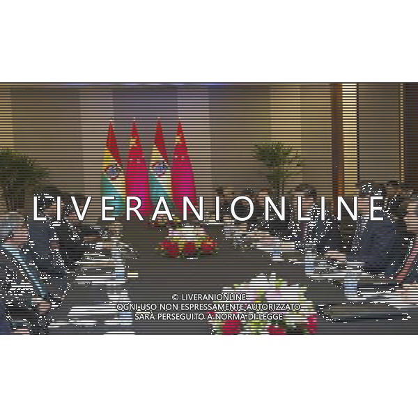 (140716) -- BRASILIA, July 16, 2014 () -- Chinese President Xi Jinping meets with Bolivian President Evo Morales in Brasilia, Brazil, July 16, 2014. (/Xie Huanchi) (lfj) ©PHOTOSHOT/Agenzia Aldo Liverani sas - ITALY ONLY - EDITORIAL USE ONLY