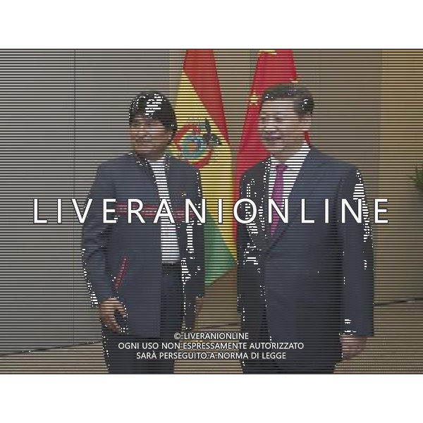 (140716) -- BRASILIA, July 16, 2014 () -- Chinese President Xi Jinping (R) meets with Bolivian President Evo Morales in Brasilia, Brazil, July 16, 2014. (/Xie Huanchi) (lfj) ©PHOTOSHOT/Agenzia Aldo Liverani sas - ITALY ONLY - EDITORIAL USE ONLY