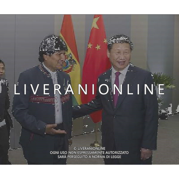 (140716) -- BRASILIA, July 16, 2014 () -- Chinese President Xi Jinping (R) meets with Bolivian President Evo Morales in Brasilia, Brazil, July 16, 2014. (/Wang Ye) (lfj) ©PHOTOSHOT/Agenzia Aldo Liverani sas - ITALY ONLY - EDITORIAL USE ONLY