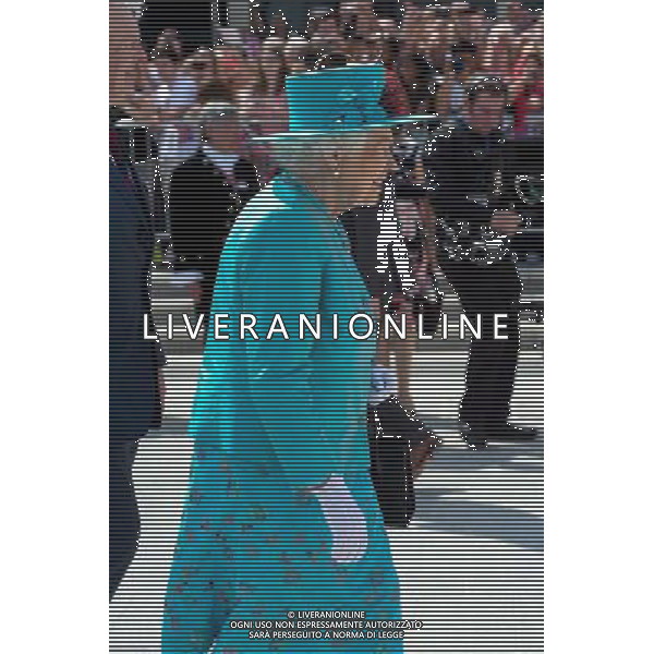 HM the Queen officially opening redeveloped Reading Station 2014 READING, United Kingdom, Date: 17/07/2014 AG ALDO LIVERANI SAS ONLY ITALY
