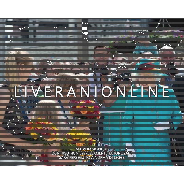HM the Queen officially opening redeveloped Reading Station 2014 READING, United Kingdom, Date: 17/07/2014 AG ALDO LIVERANI SAS ONLY ITALY