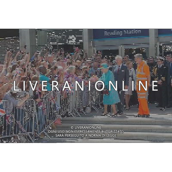 HM the Queen officially opening redeveloped Reading Station 2014 READING, United Kingdom, Date: 17/07/2014 AG ALDO LIVERANI SAS ONLY ITALY