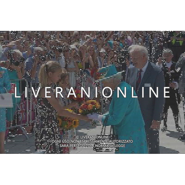 HM the Queen officially opening redeveloped Reading Station 2014 READING, United Kingdom, Date: 17/07/2014 AG ALDO LIVERANI SAS ONLY ITALY