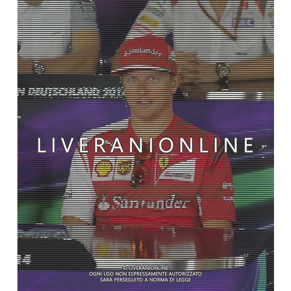 Formula One 2014 Championship - Santander German Grand Prix - July 18th - July 20th 2014 Kimi Raikkonen (FIN#7), Scuderia Ferrari ©photoshot/Agenzia Aldo Liverani sas - ITALY ONLY - EDITORIAL USE ONLY - Formula 1 Gran Premio di Germania 2014 Hockenheim - Prove libere