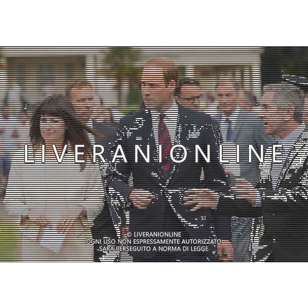 COVENTRY, ENGLAND - JULY 16: Prince William, Duke of Cambridge walks through the pay area during an official visit to the Coventry War Memorial Park on July 16, 2014 in Coventry, England. The Duke made the visit to mark the Centenary of the First World War. () ©photoshot/Agenzia Aldo Liverani sas - ITALY ONLY - EDITORIAL USE ONLY - REALI INGLESI: Il Principe William, in visita al War Memorial Park, Coventry, il Parco dedicato al sacrificio di coloro che hanno perso la vita nella Grande Guerra, inghilterra 17 luglio 2014