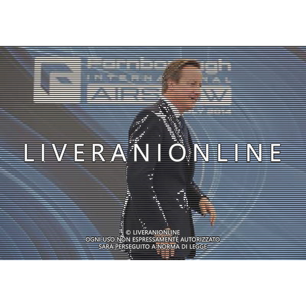 David Cameron, the Prime Minister after delivering a speech at Farnborough International Airshow, Hampshire. July 11th, 2014 ©photoshot/Agenzia Aldo Liverani sas - ITALY ONLY - EDITORIAL USE ONLY - David Cameron, il primo ministro al Farnborough International Airshow, Hampshire. 11 Luglio 2014