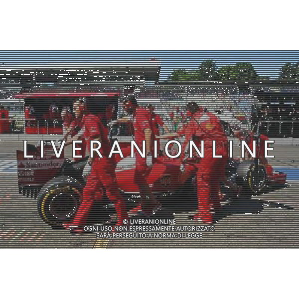 Kimi Raikkonen (FIN) Ferrari F14-T pushed back in the pits. - www.xpbimages.com, EMail: requests@xpbimages.com - copy of publication required for printed pictures. Every used picture is fee-liable. © Copyright: Photo4 / XPB Images AG ALDO LIVERANI SAS ONLY ITALY