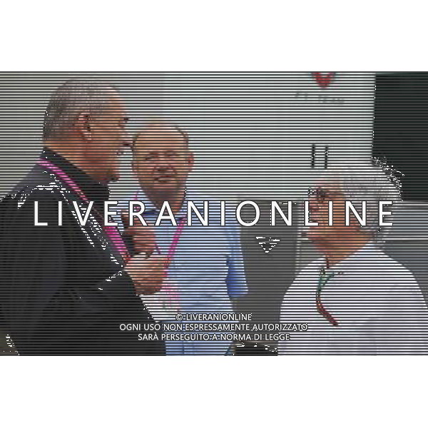 Bernie Ecclestone (GBR) with Paul Rosche (GER) Former BMW Motorsport Technical Director. 20.07.2014. Formula 1 World Championship, Rd 10, German Grand Prix, Hockenheim, Germany, Race Day. - www.xpbimages.com, EMail: requests@xpbimages.com - copy of publication required for printed pictures. Every used picture is fee-liable. © Copyright: Moy / XPB Images /AGENZIA ALDO LIVERANI SAS - ITALY ONLY - EDITORIAL USE ONLY - Gp F1 germania Gara