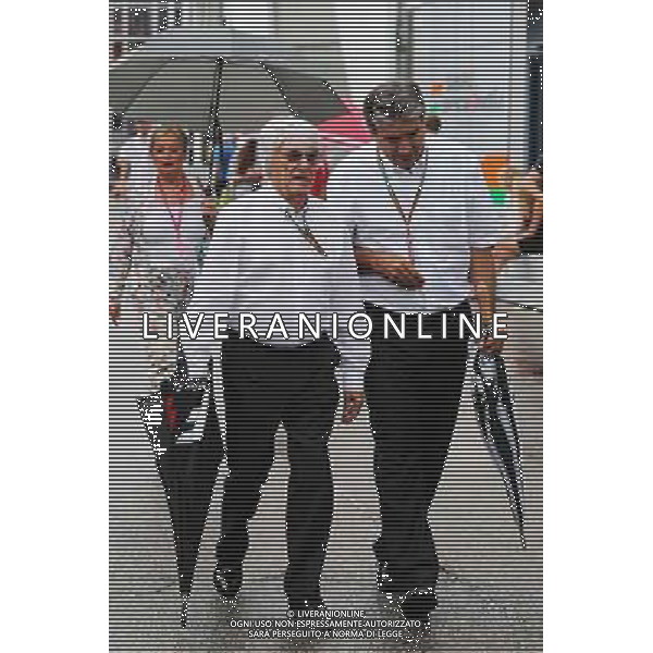 Bernie Ecclestone (GBR) with Pasquale Lattuneddu (ITA) of the FOM. 20.07.2014. Formula 1 World Championship, Rd 10, German Grand Prix, Hockenheim, Germany, Race Day. - www.xpbimages.com, EMail: requests@xpbimages.com - copy of publication required for printed pictures. Every used picture is fee-liable. © Copyright: Moy / XPB Images /AGENZIA ALDO LIVERANI SAS - ITALY ONLY - EDITORIAL USE ONLY - Gp F1 germania Gara