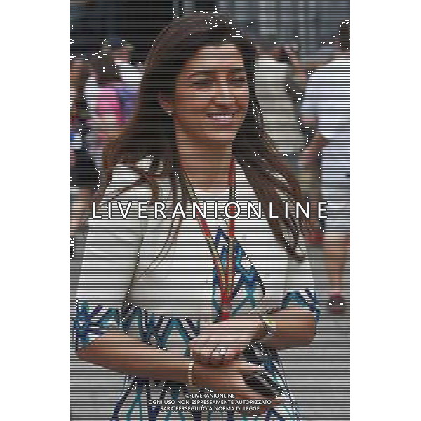 Fabiana Flosi (BRA), wife of Bernie Ecclestone (GBR). 20.07.2014. Formula 1 World Championship, Rd 10, German Grand Prix, Hockenheim, Germany, Race Day. - www.xpbimages.com, EMail: requests@xpbimages.com - copy of publication required for printed pictures. Every used picture is fee-liable. © Copyright: Batchelor / XPB Images /AGENZIA ALDO LIVERANI SAS - ITALY ONLY - EDITORIAL USE ONLY - Gp F1 germania Gara